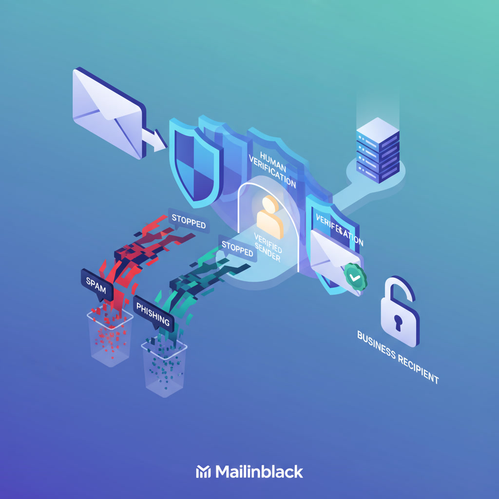 Représentation des solutions proposées par Mailinblack pour protéger les mails