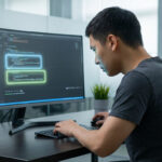 Développeur utilisant CodeWhisperer d'Amazon