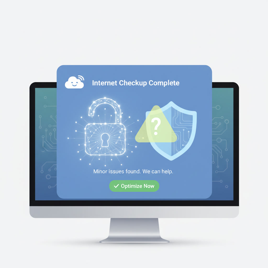 illustration d'un checkup complet après l'erreur certificat de sécurité