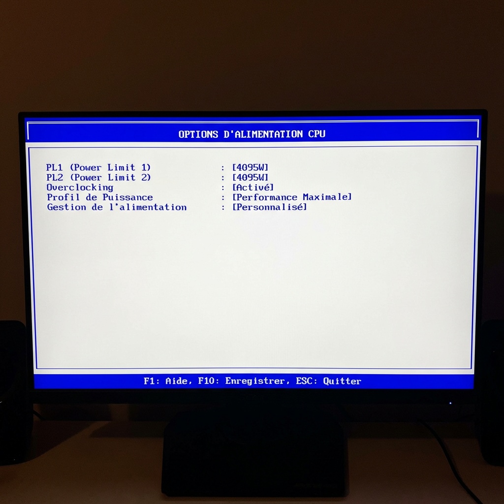 paramètres bios processeur stabilité kernel power 41