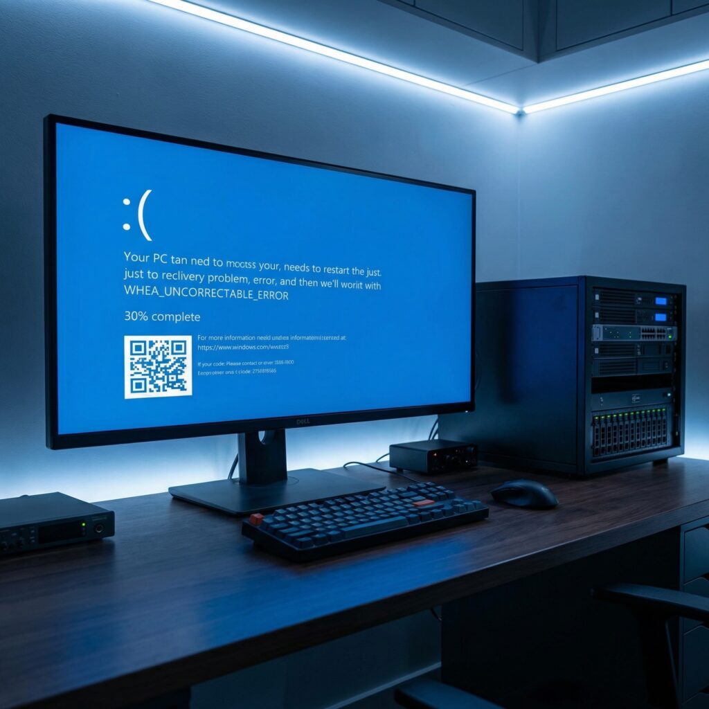 WHEA_UNCORRECTABLE_ERROR sur Windows 10 ou 11 indique un problème matériel critique. Analyse complète des causes (CPU, RAM, SSD, BIOS) et méthodes fiables pour corriger l’erreur.
