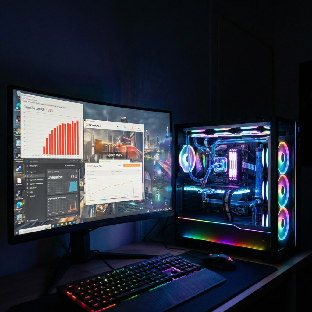 Test de stabilité CPU et GPU sur PC gaming en 2026