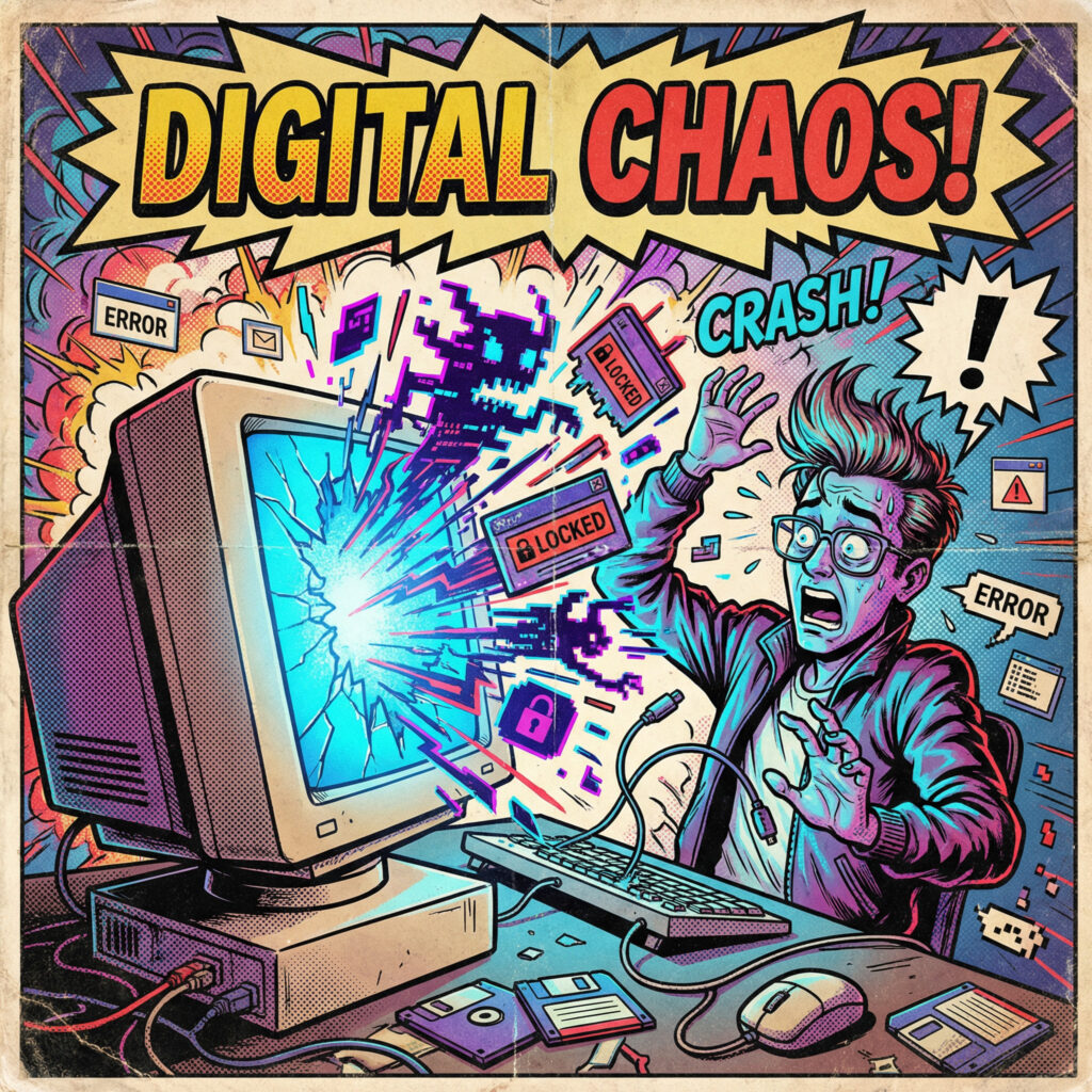 écran bleu Windows BSOD erreur driver left locked pages in process illustration