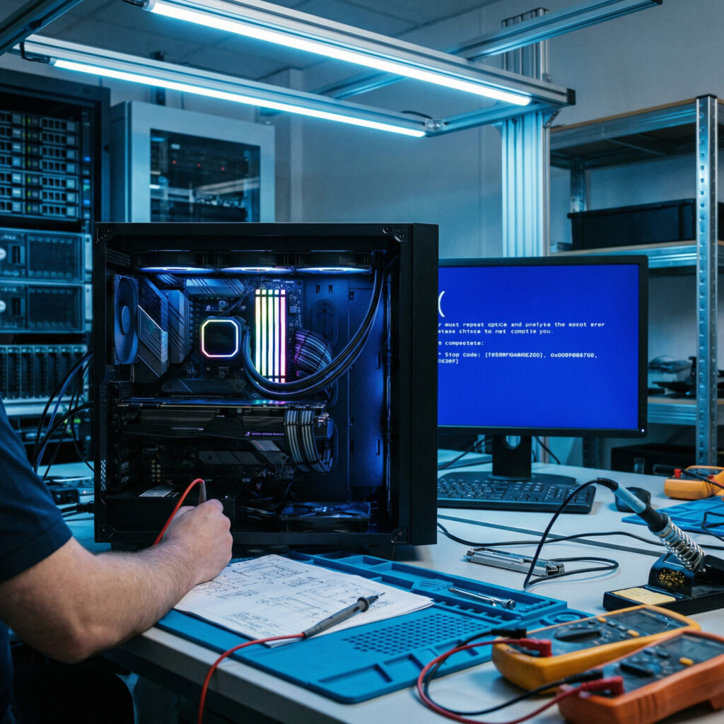 Illustration erreur MEMORY_MANAGEMENT Windows liée à un problème de mémoire RAM