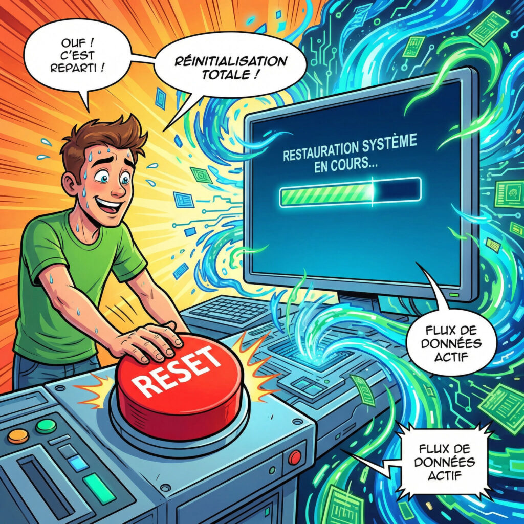 illustration restauration du système pour réparer BAD_SYSTEM_CONFIG_INFO sur Windows 10 et 11