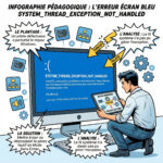 Réparer system_thread_exception_not_handled sur Windows 11 illustration erreur SYSTEM_THREAD_EXCEPTION_NOT_HANDLED Windows 10 et 11