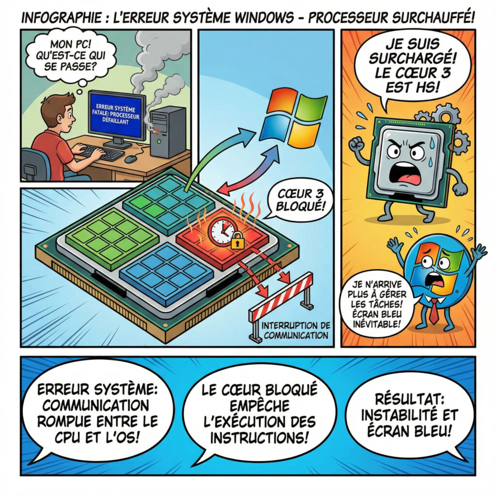 desactiver overclocking processeur erreur clock watchdog timeout