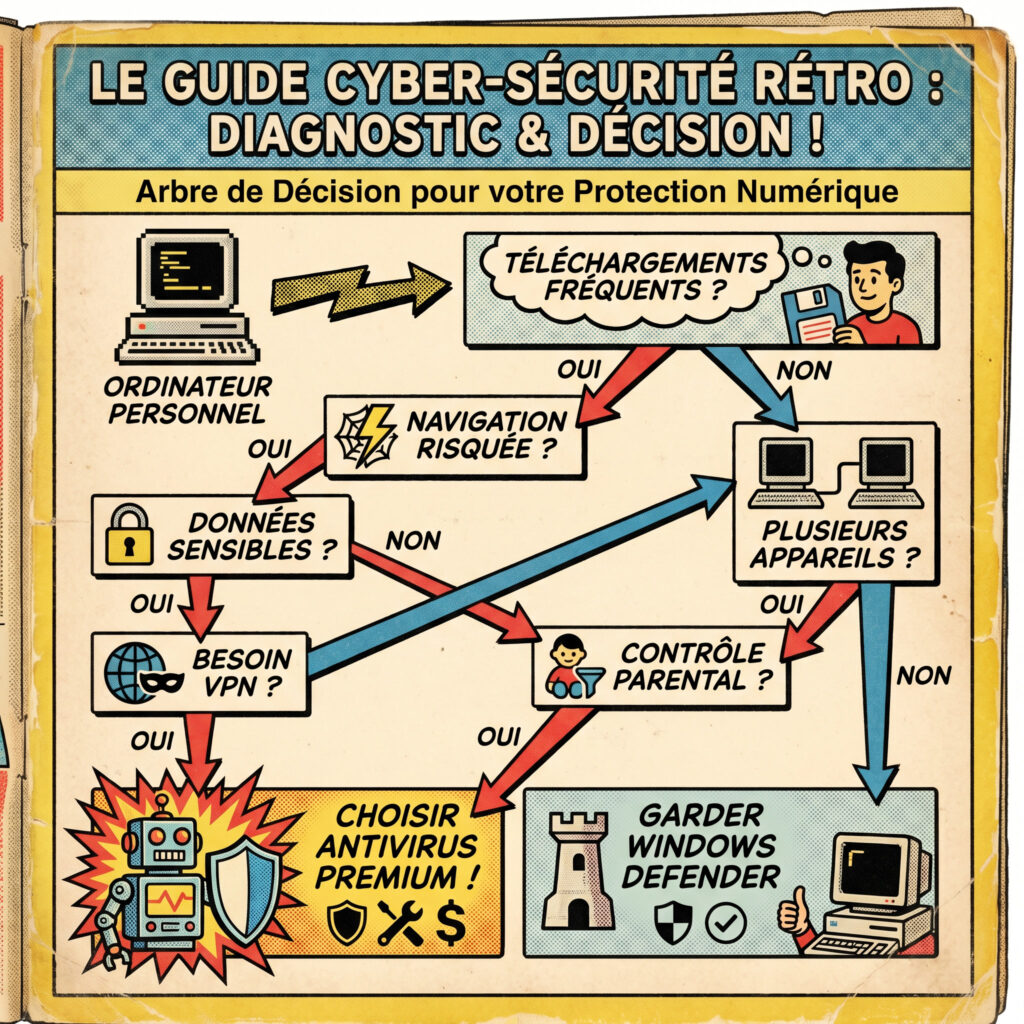 Verdict final illustré indiquant si Windows Defender est suffisant en 2026