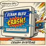 Illustration écran bleu VIDEO MEMORY MANAGEMENT INTERNAL sur Windows lié à la mémoire GPU