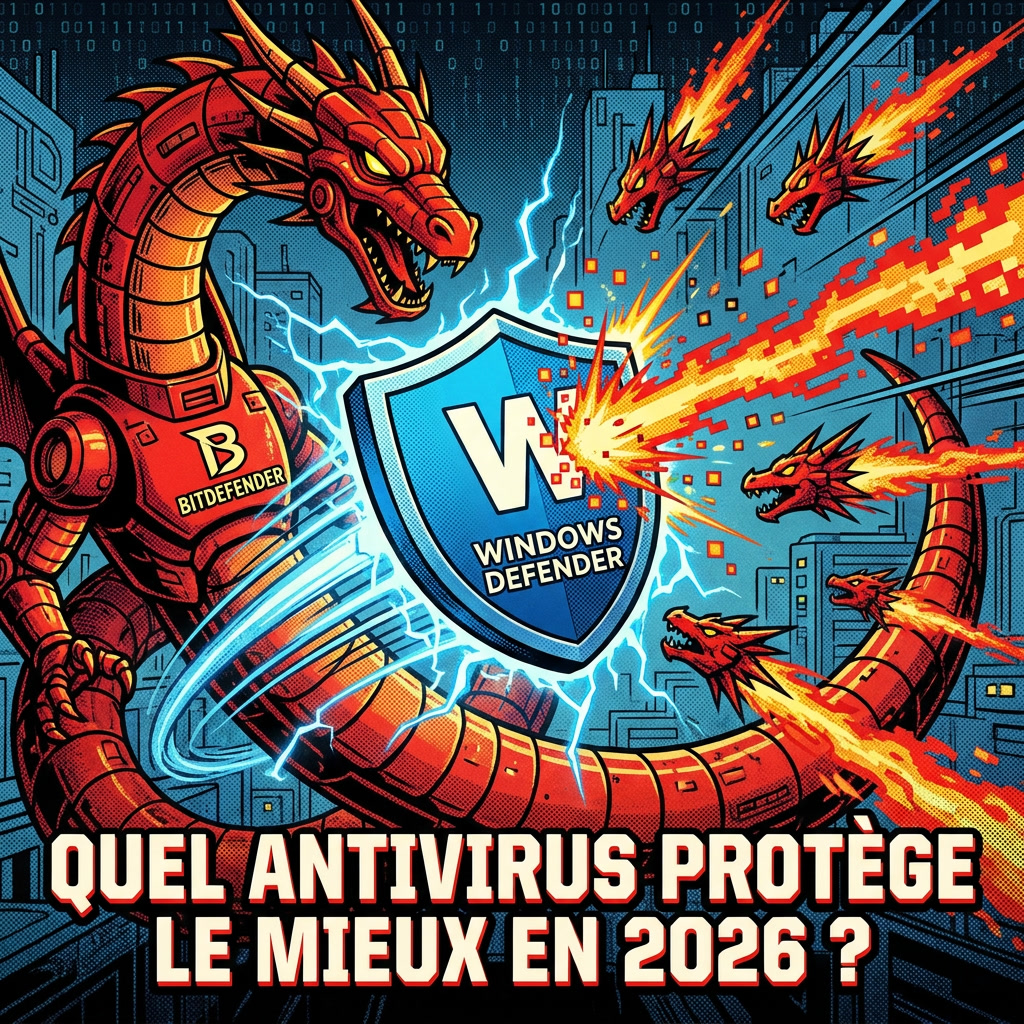 comparaison protection antivirus Windows Defender vs Bitdefender blocage malware