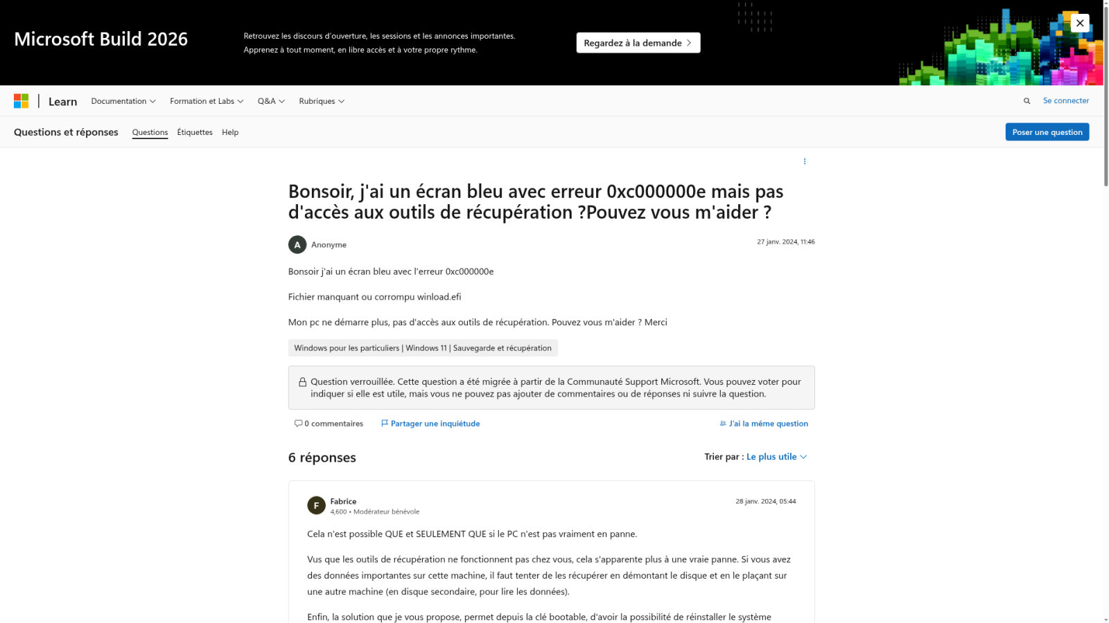 Comprendre les causes de l’erreur 0xc000000e
