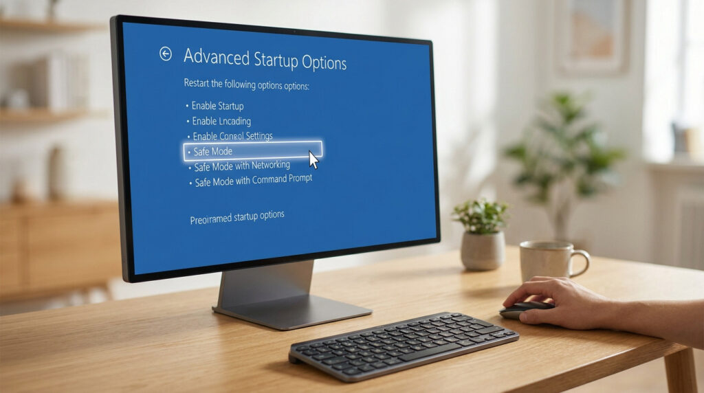 comment redémarrer en mode sans échec sur windows 11