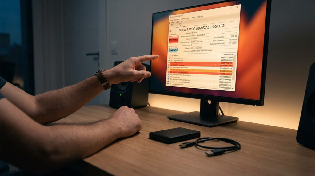 logiciel crystaldiskinfo alerte disque dur prudence