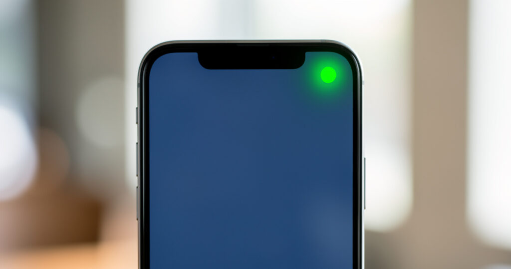 Point vert sur votre smartphone : que signifie-t-il ?