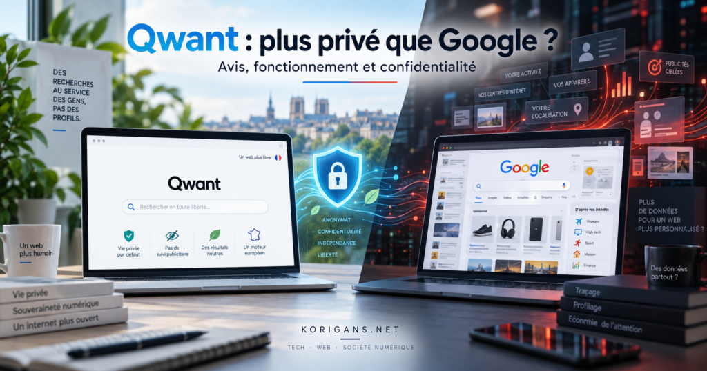 comparatif qwant vs google sur confidentialité recherche