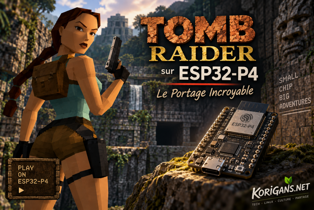 tomb raider sur esp32 p4